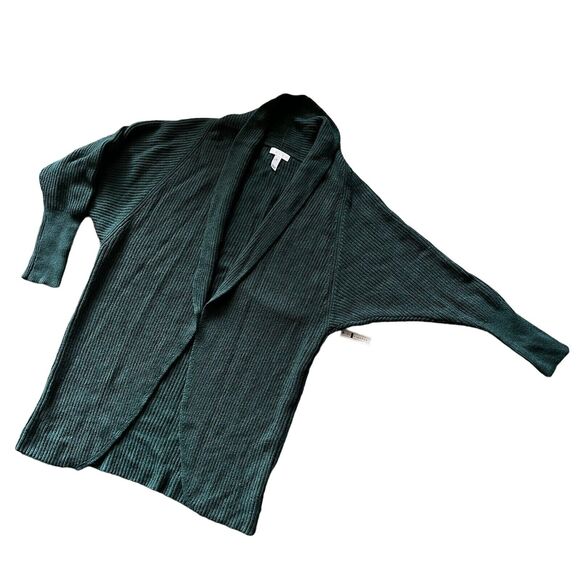 Leith Cardigan Womens Small Open Front Green - Picture 5 of 9
